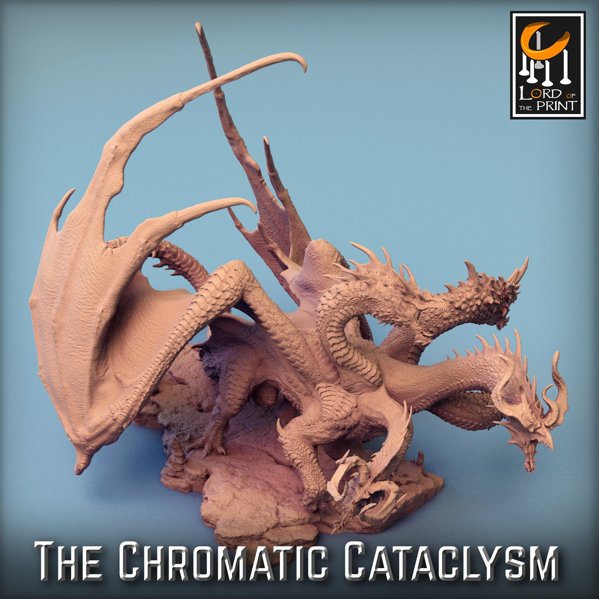 Tiamat (New Ver), Chromatic Cataclysm | Aussie 3D Printed Miniatures and Terrain