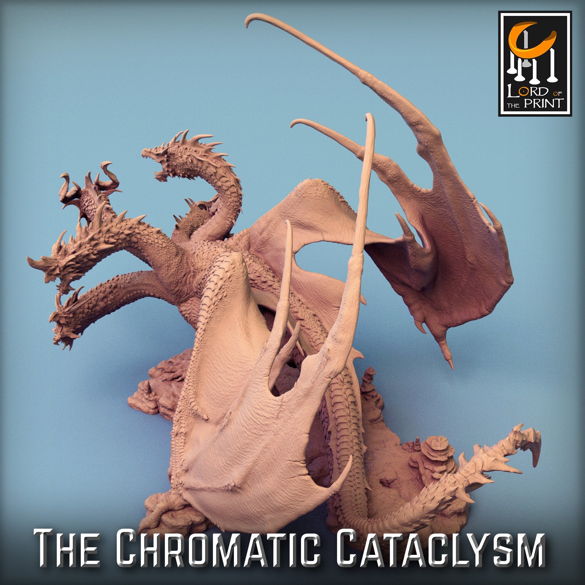 Tiamat (New Ver), Chromatic Cataclysm | Aussie 3D Printed Miniatures and Terrain