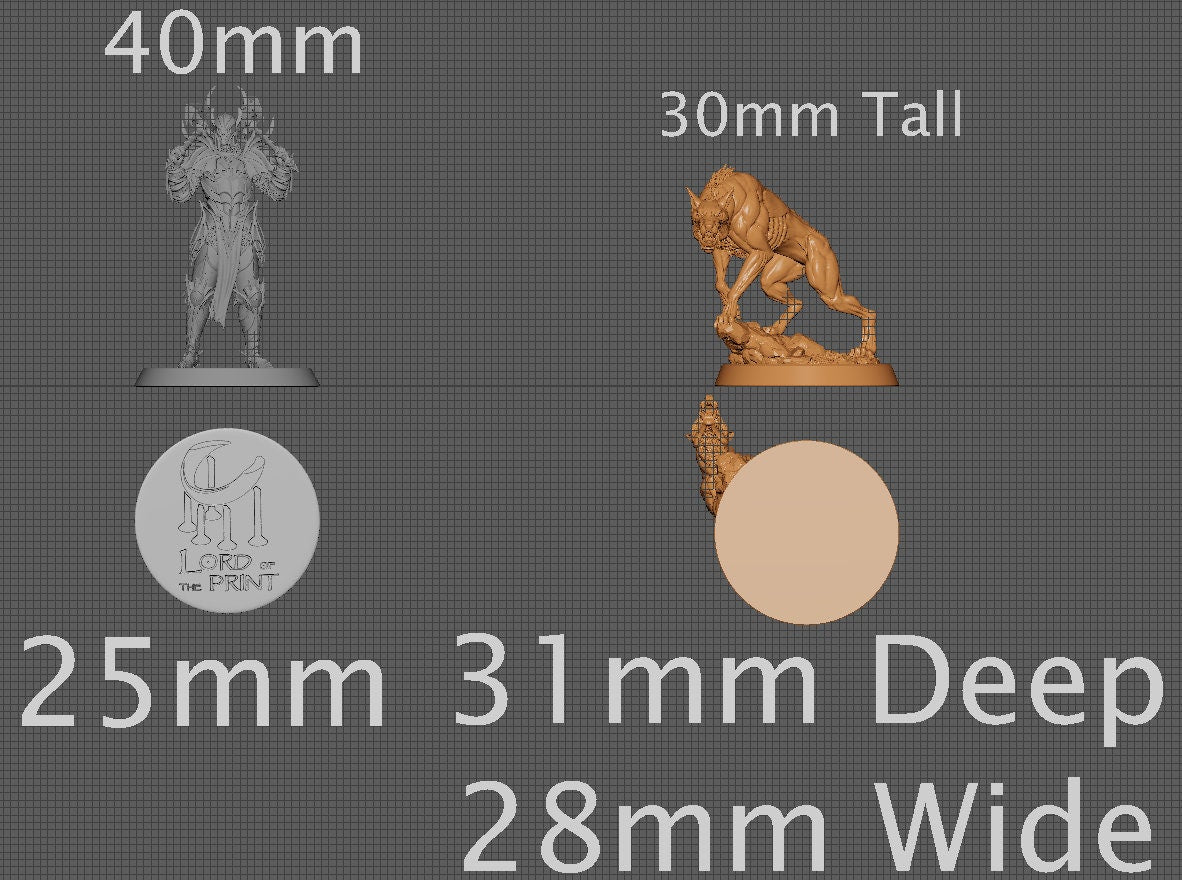 Hell Hound | Aussie 3D Printed Miniatures and Terrain