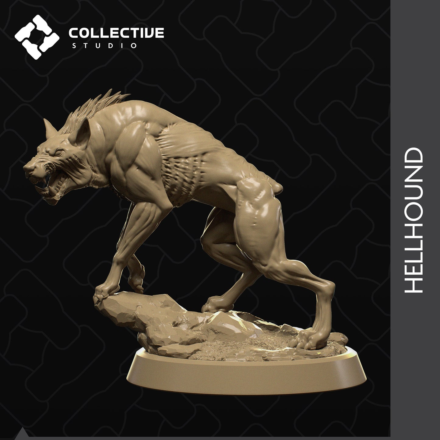 Hell Hound | Aussie 3D Printed Miniatures and Terrain