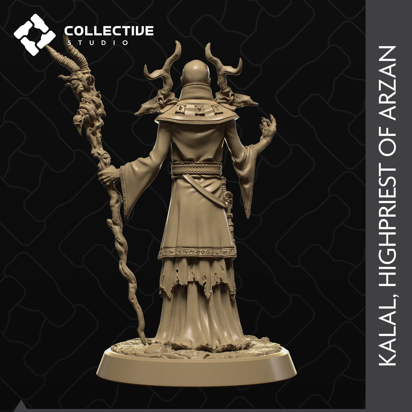 Kalal, The Highpriest | Aussie 3D Printed Miniatures and Terrain