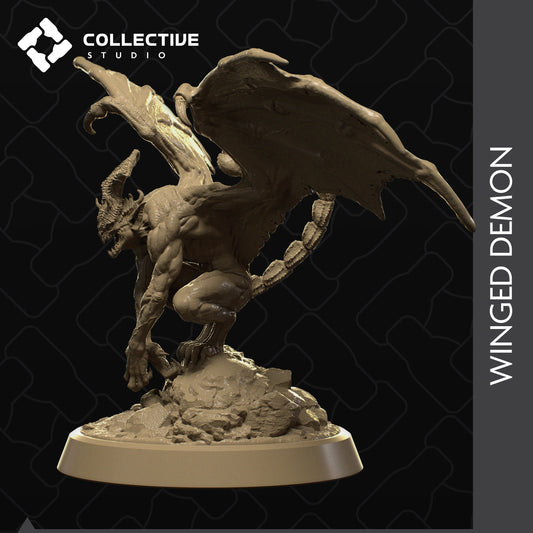 Winged Demon | Aussie 3D Printed Miniatures and Terrain