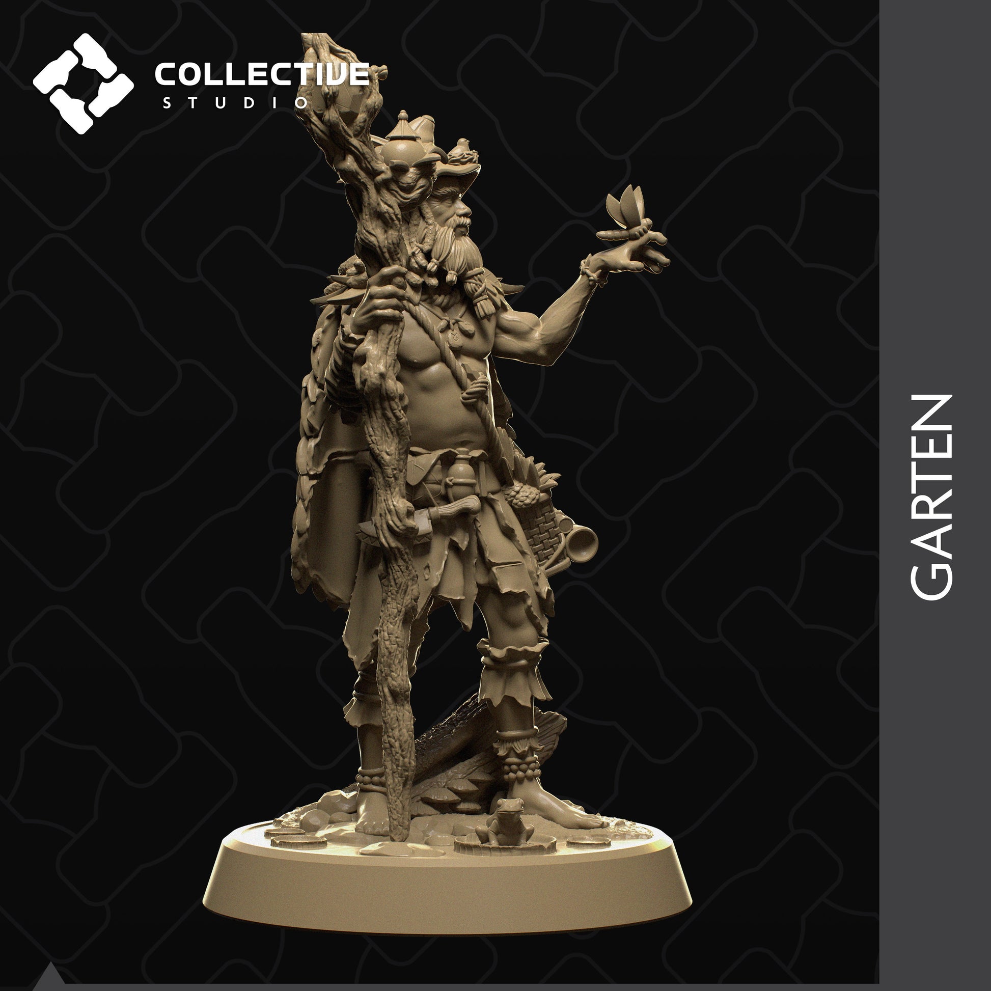 Nivalis the Druid | Aussie 3D Printed Miniatures and Terrain