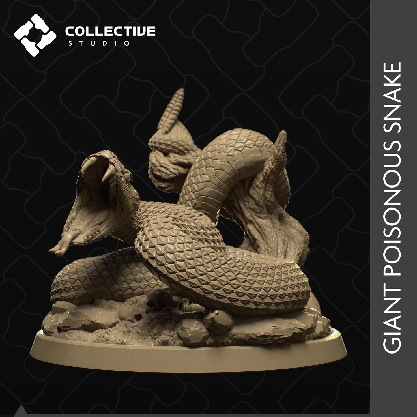 Snake | Aussie 3D Printed Miniatures and Terrain