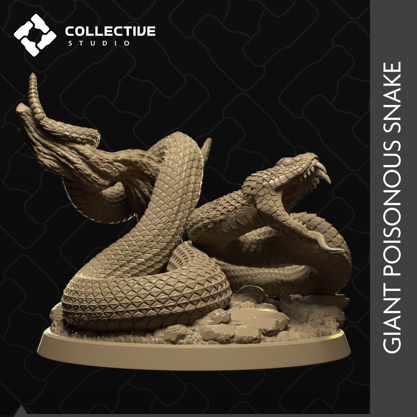 Snake | Aussie 3D Printed Miniatures and Terrain