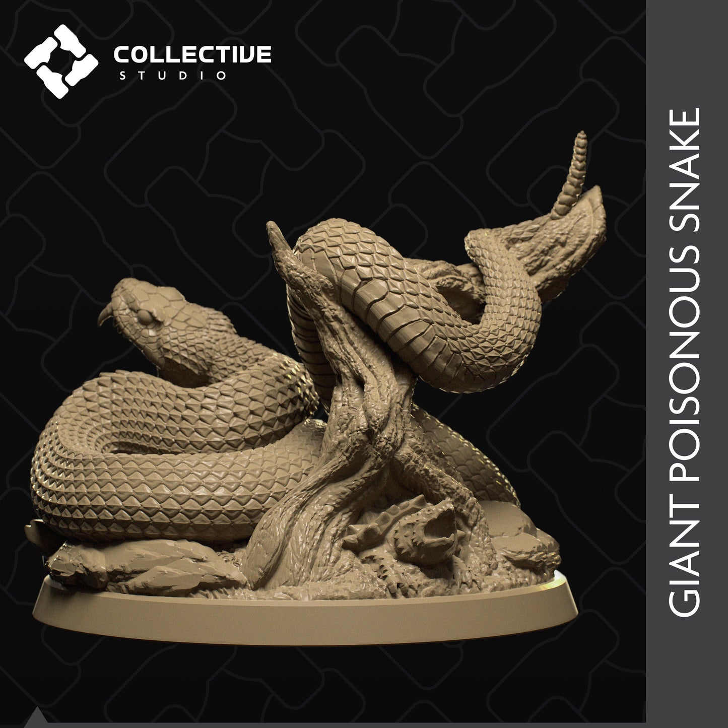 Snake | Aussie 3D Printed Miniatures and Terrain