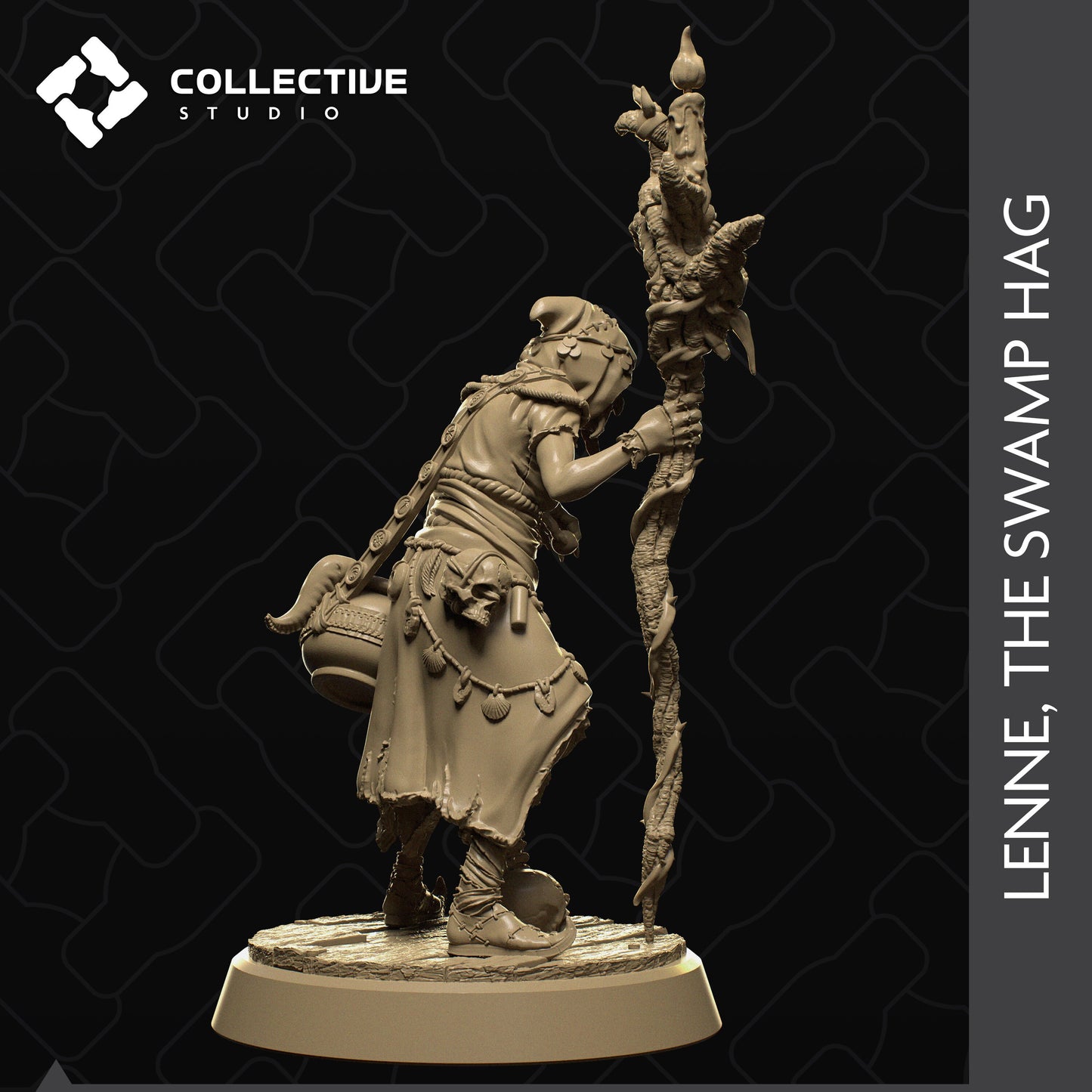 Swamp Hag | Aussie 3D Printed Miniatures and Terrain