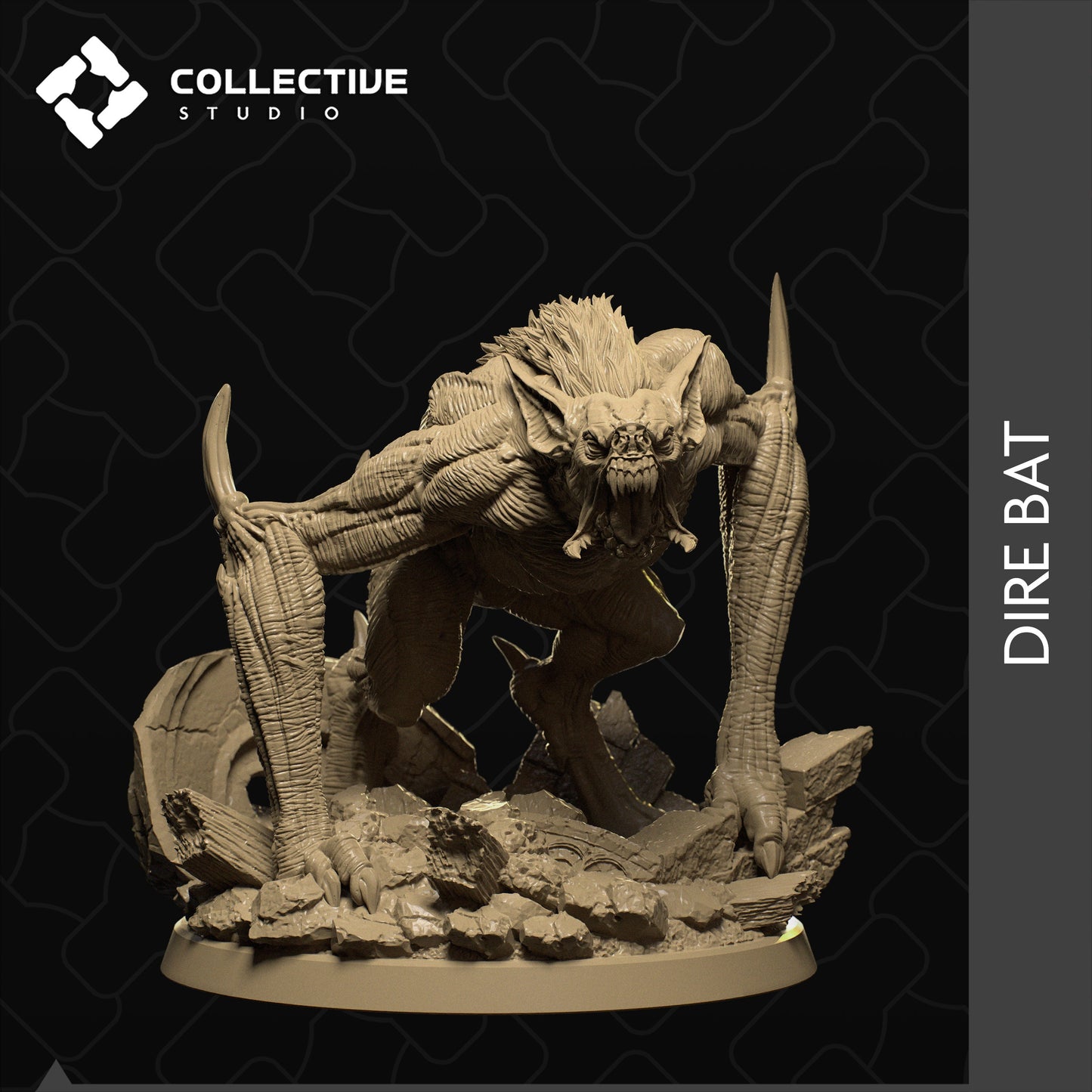 Giant Bat | Aussie 3D Printed Miniatures and Terrain