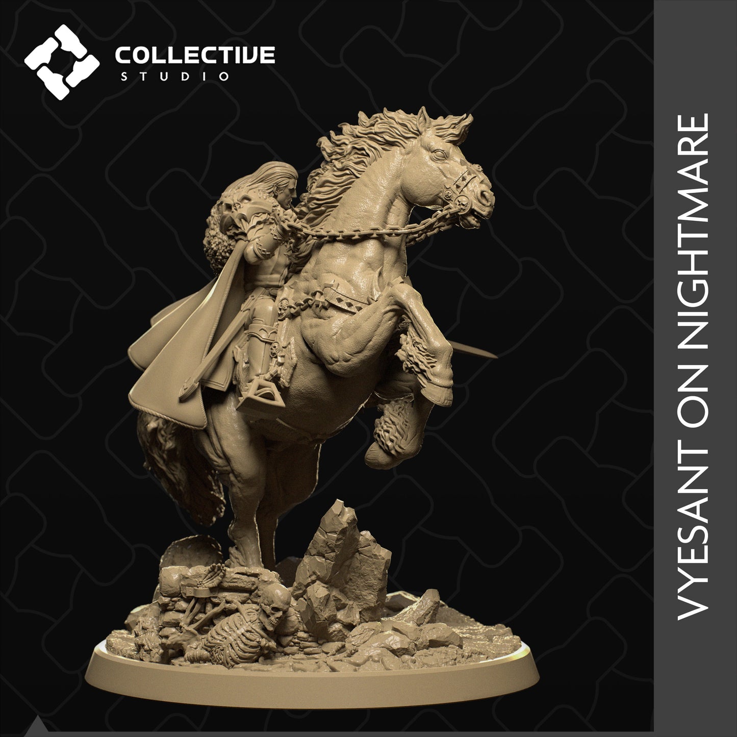 Vyesent on his Nightmare | Aussie 3D Printed Miniatures and Terrain