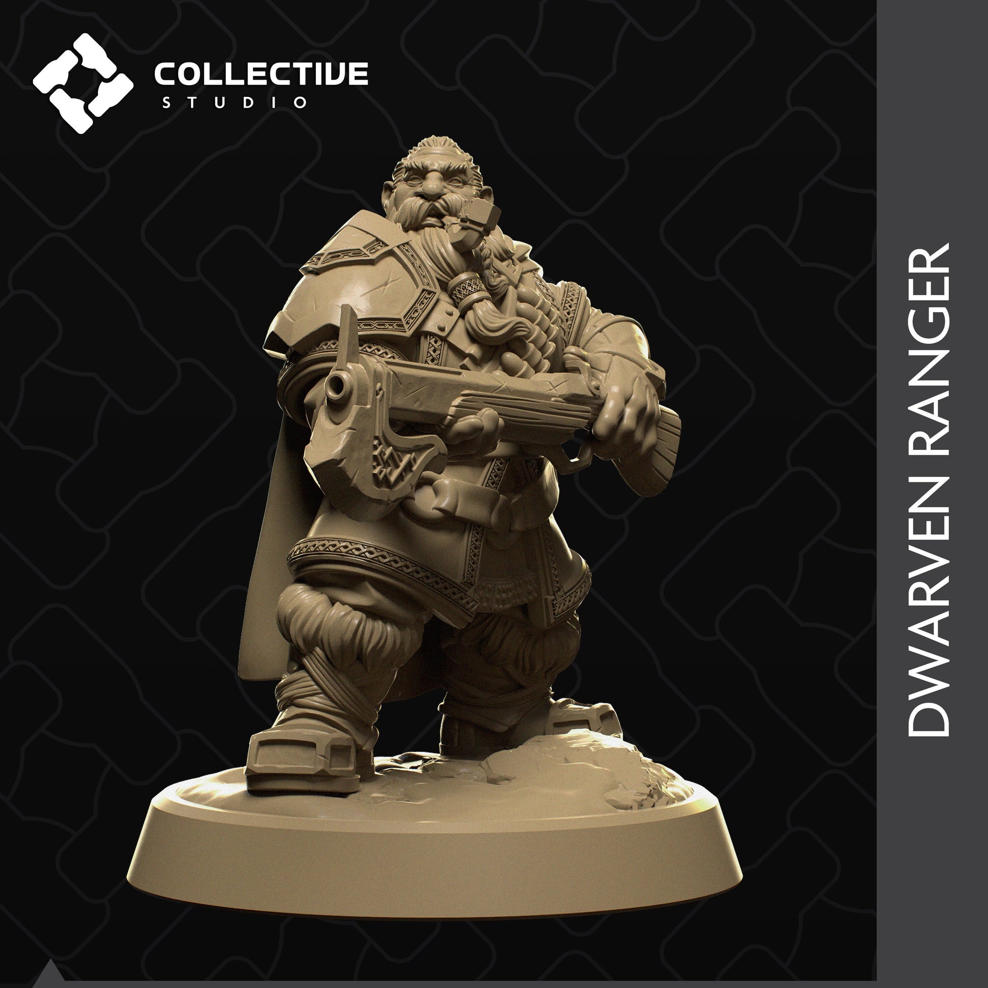 Dwarf Ranger | Aussie 3D Printed Miniatures and Terrain