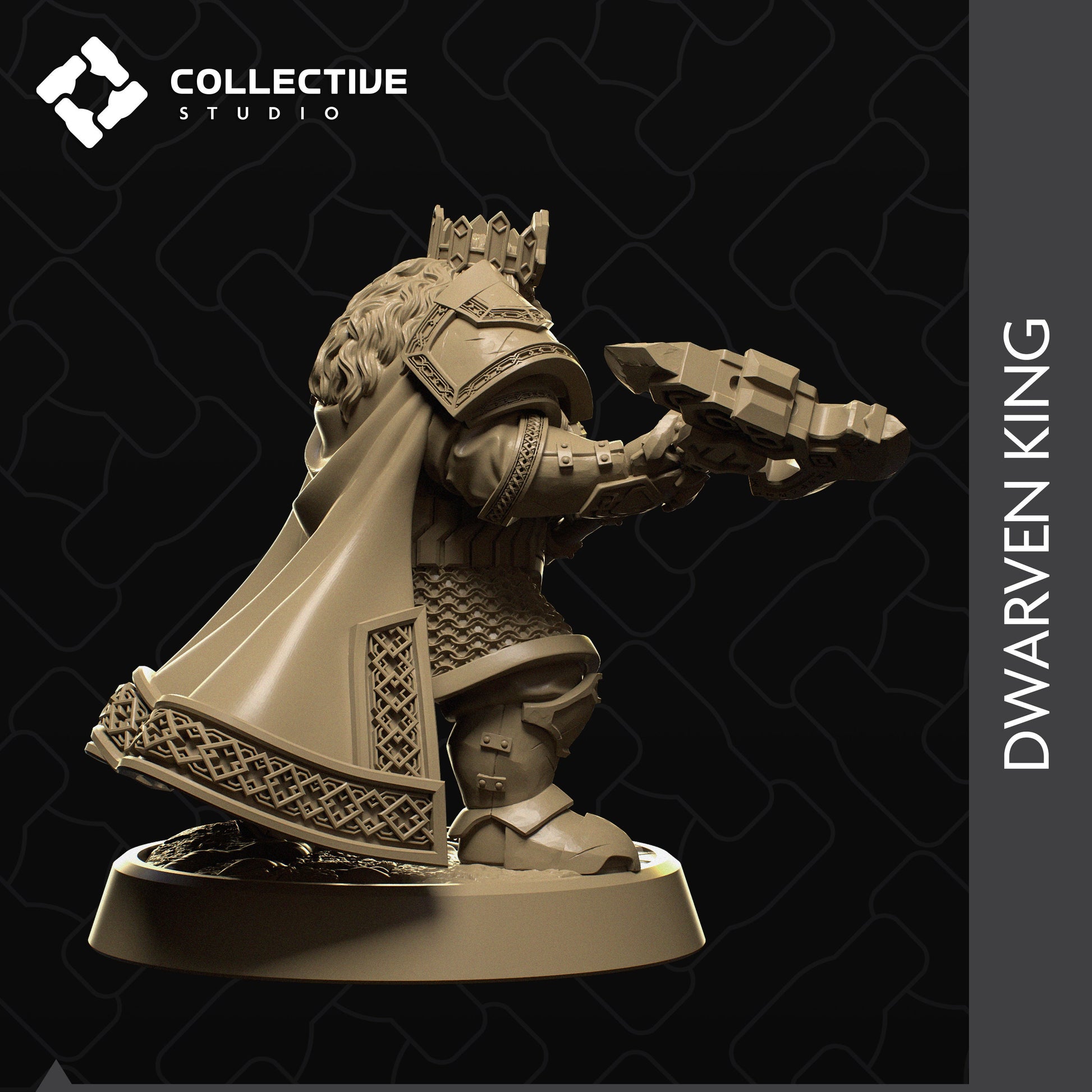 Dwarf King | Aussie 3D Printed Miniatures and Terrain