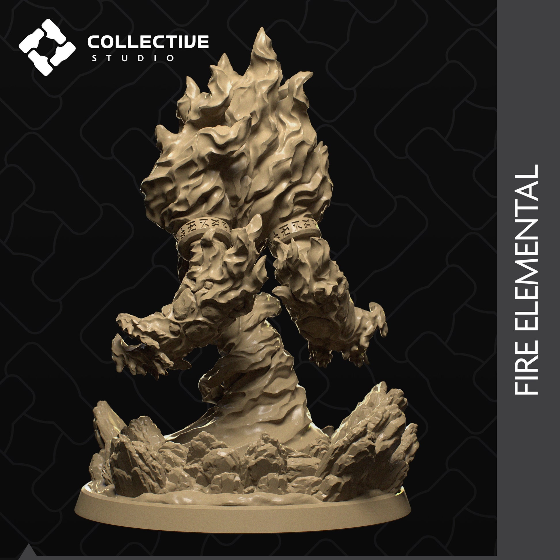 Fire Elemental | Aussie 3D Printed Miniatures and Terrain