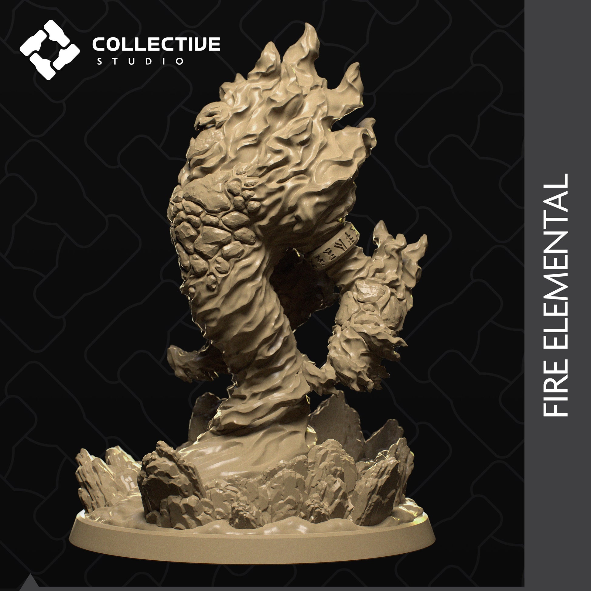 Fire Elemental | Aussie 3D Printed Miniatures and Terrain