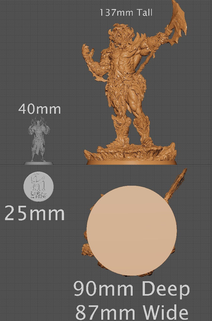 Fire Giant | Aussie 3D Printed Miniatures and Terrain
