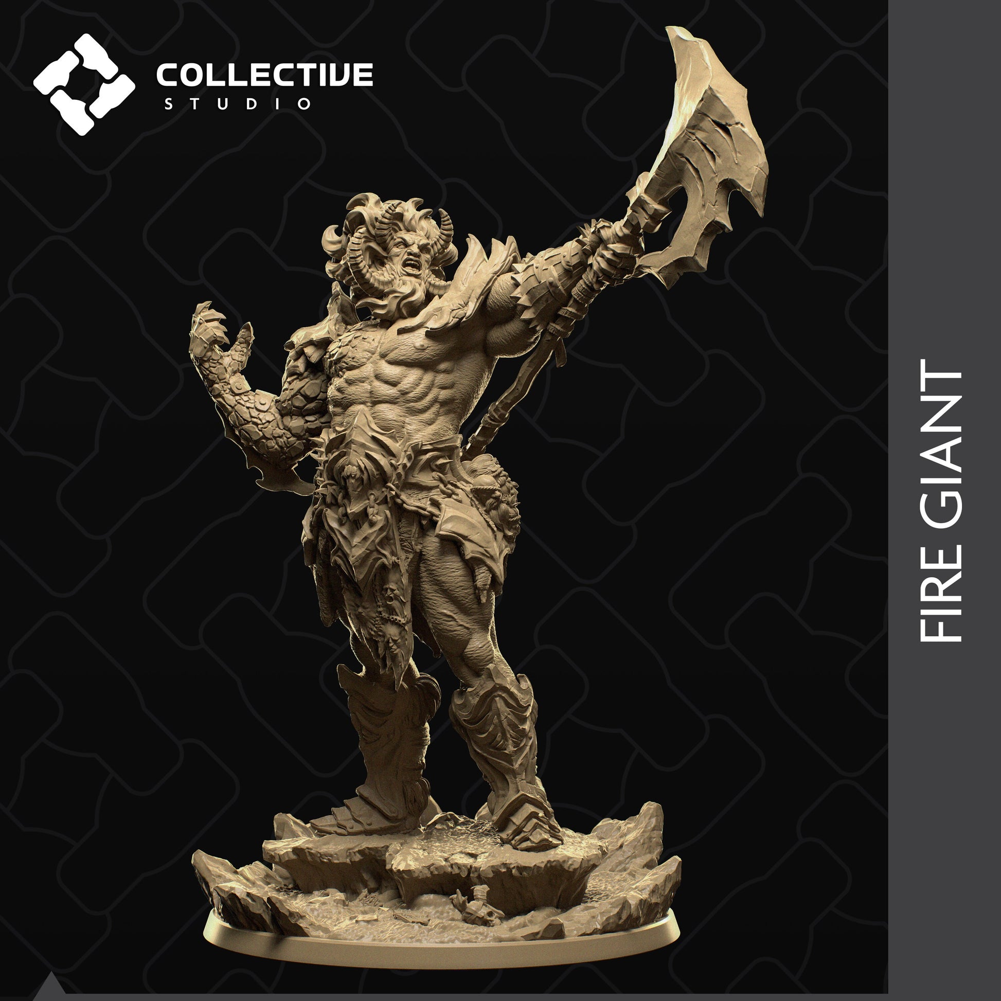 Fire Giant | Aussie 3D Printed Miniatures and Terrain