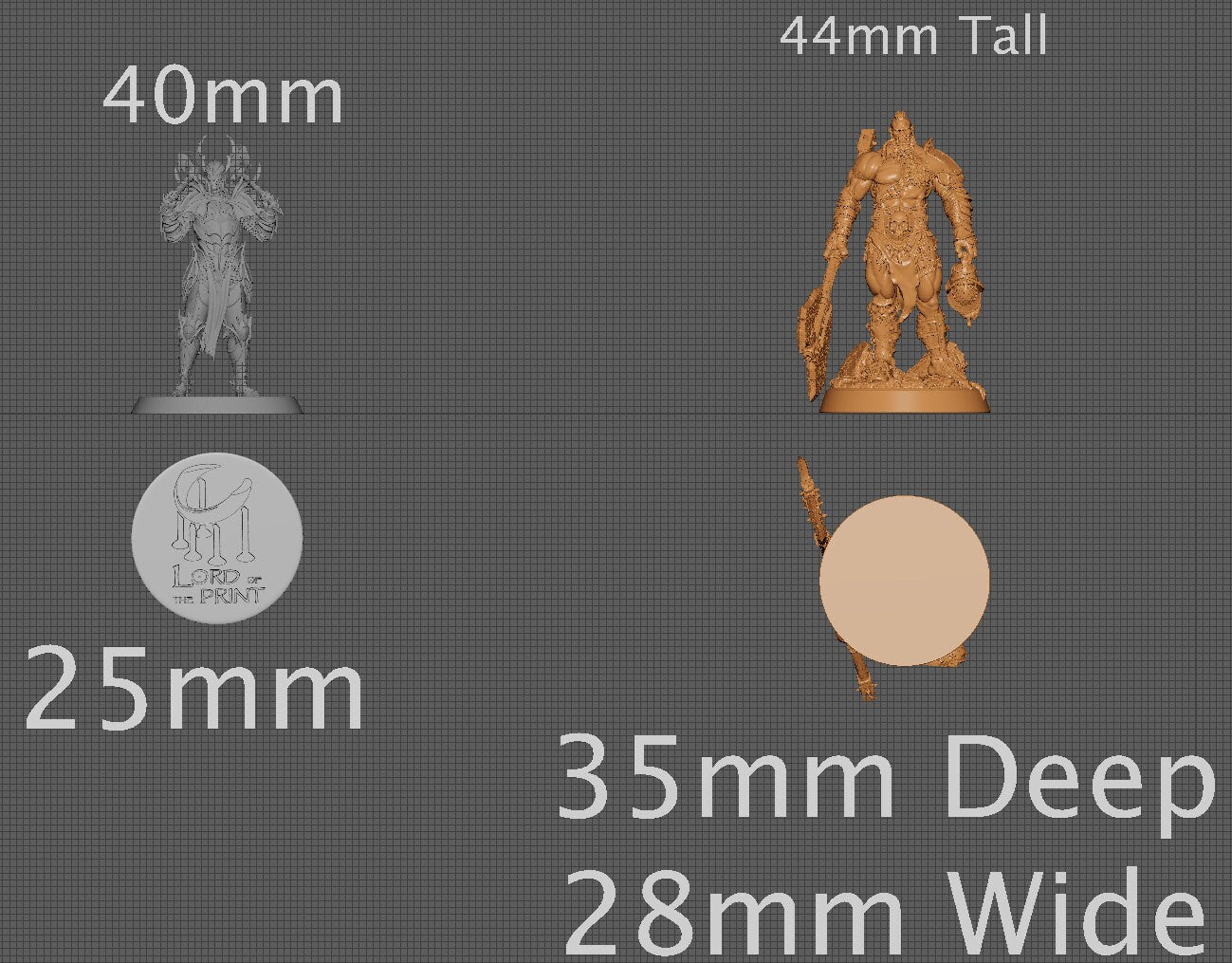 Orc Warrior | Aussie 3D Printed Miniatures and Terrain