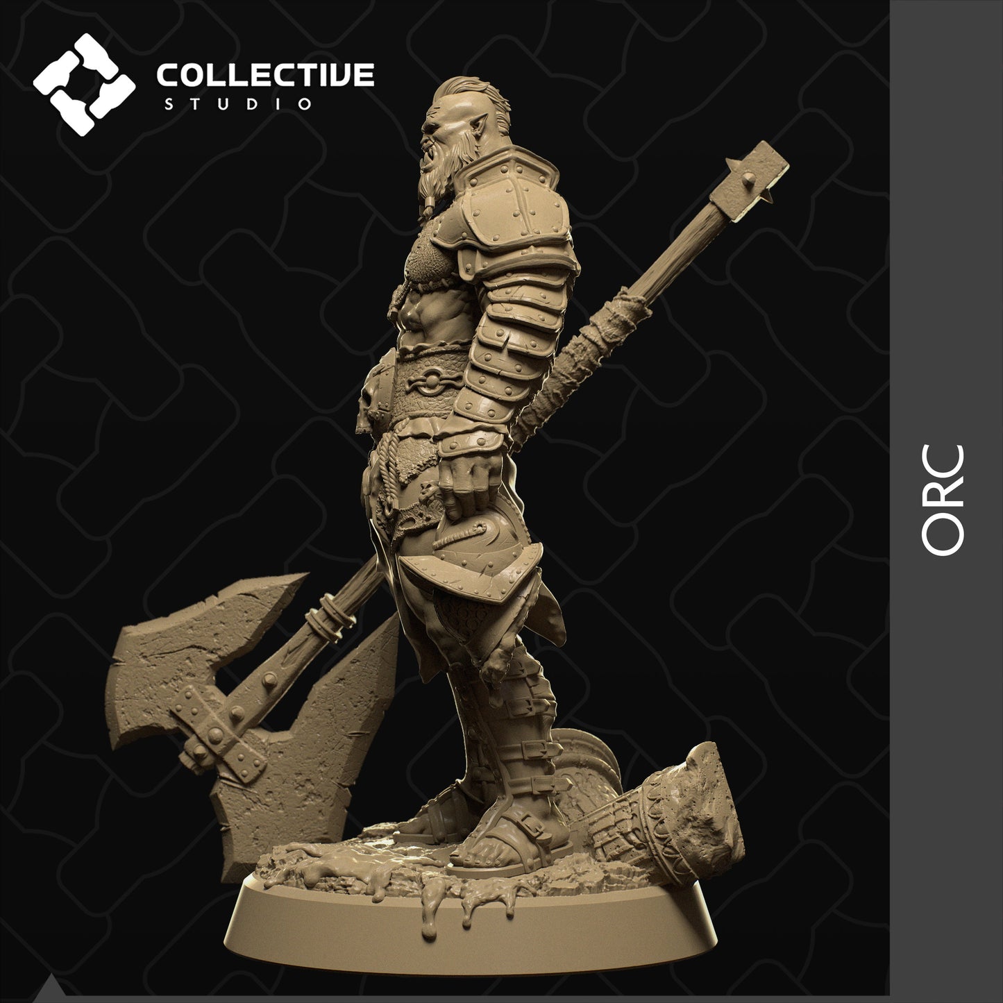 Orc Warrior | Aussie 3D Printed Miniatures and Terrain