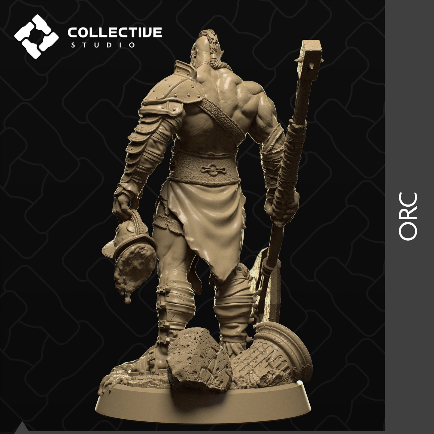 Orc Warrior | Aussie 3D Printed Miniatures and Terrain