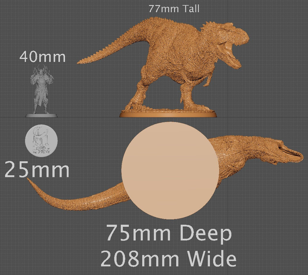T-rex | Aussie 3D Printed Miniatures and Terrain