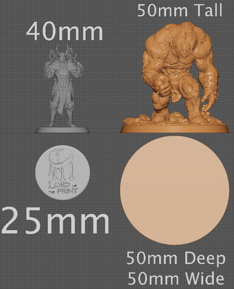 Brain Golem | Aussie 3D Printed Miniatures and Terrain