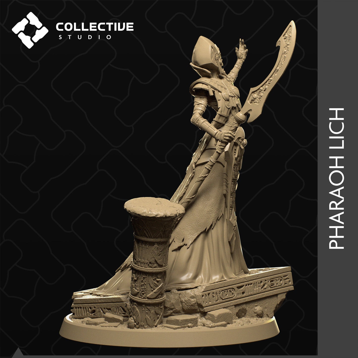 Mummy Lord, Lich | Aussie 3D Printed Miniatures and Terrain