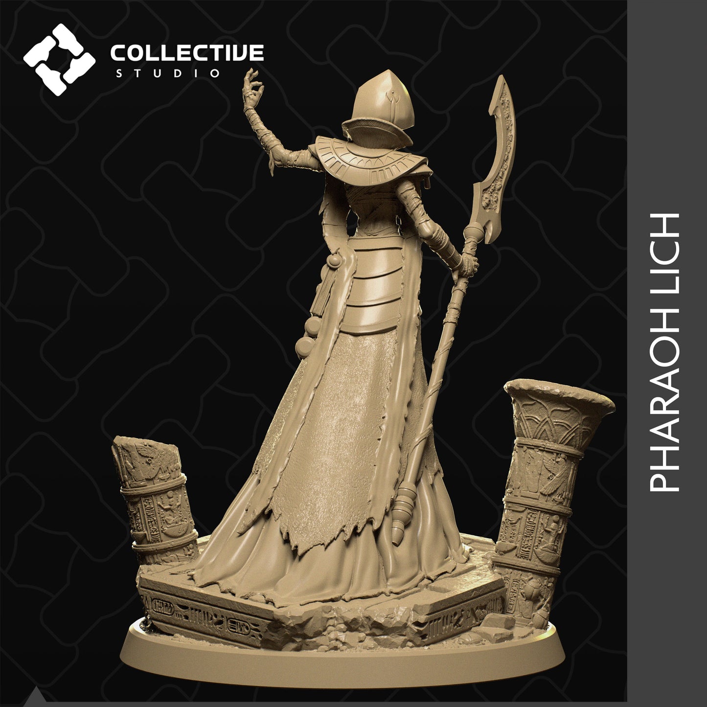 Mummy Lord, Lich | Aussie 3D Printed Miniatures and Terrain