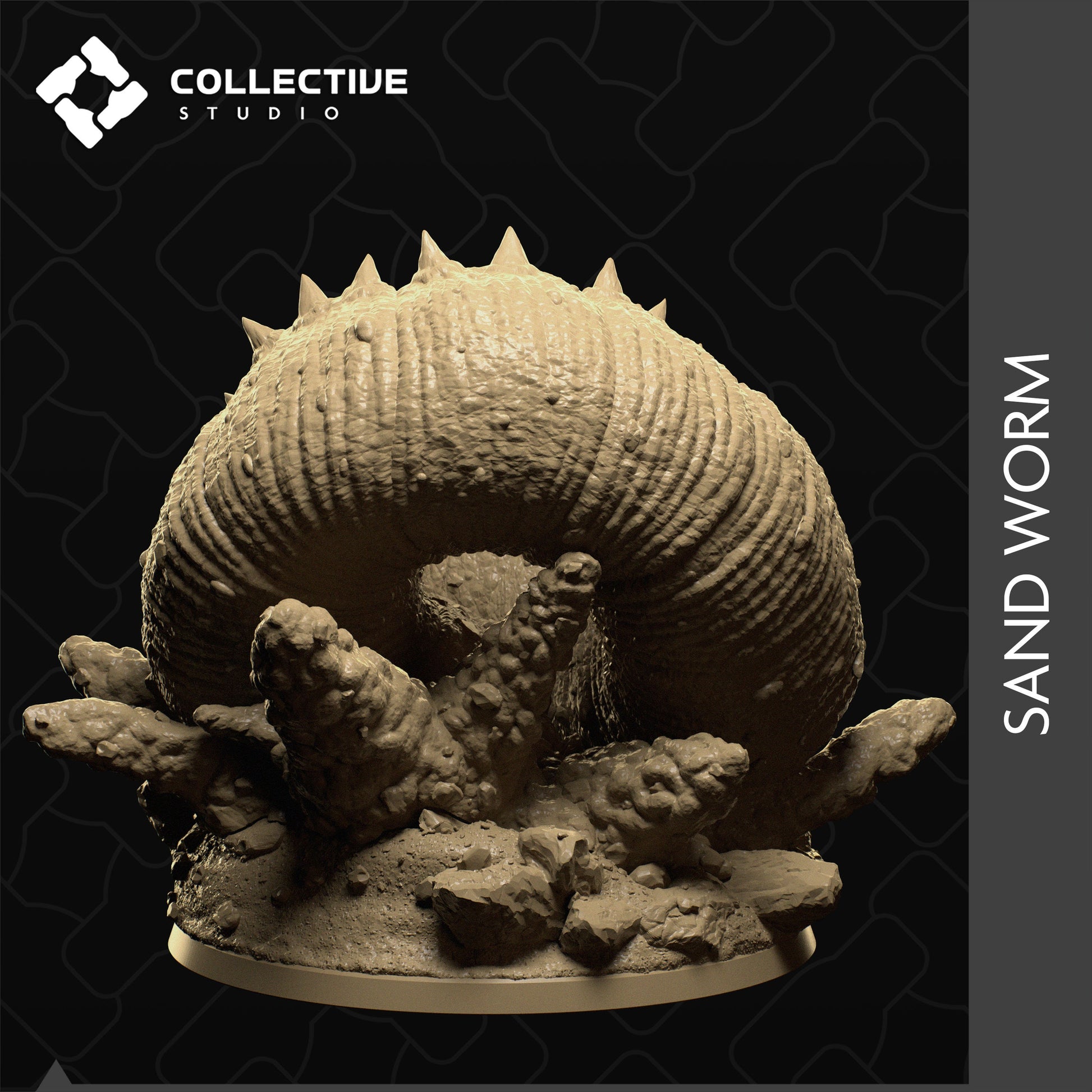 Sand Worm | Aussie 3D Printed Miniatures and Terrain