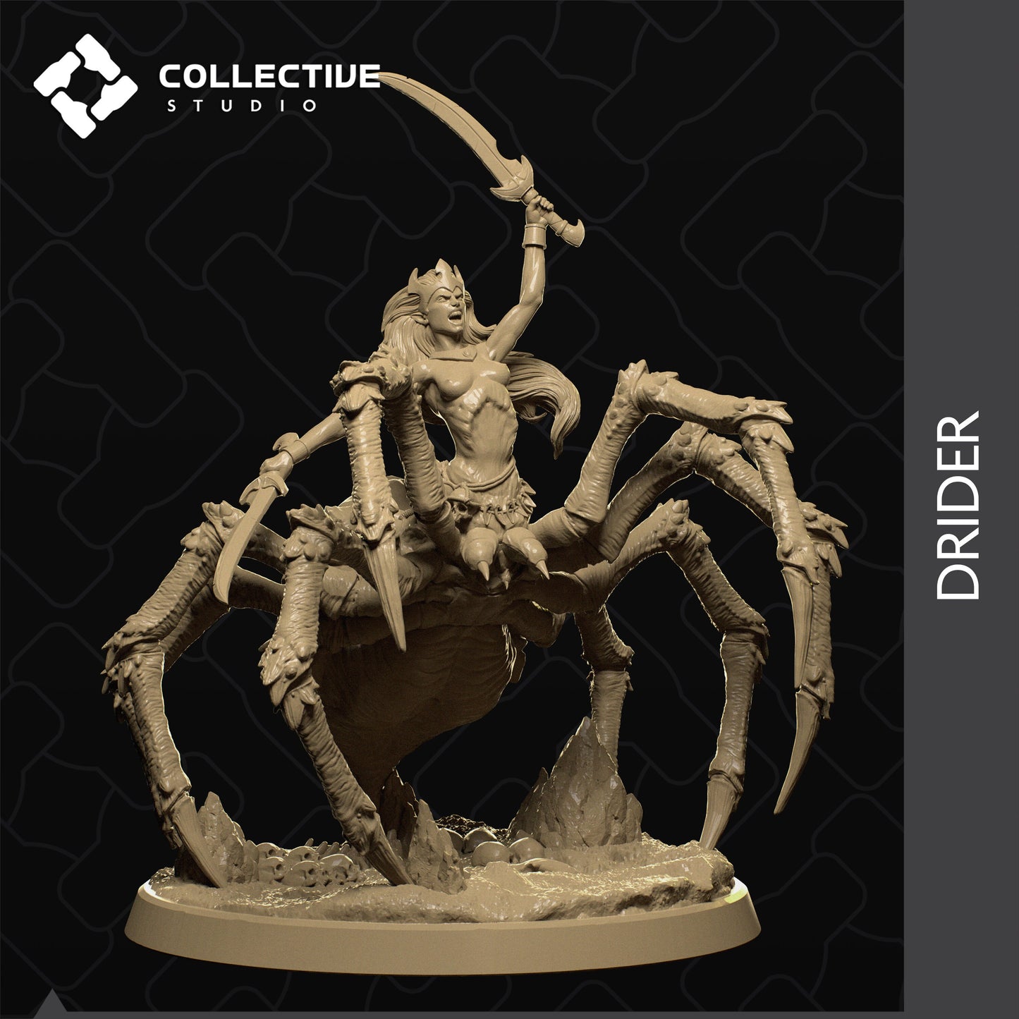 Drider | Aussie 3D Printed Miniatures and Terrain