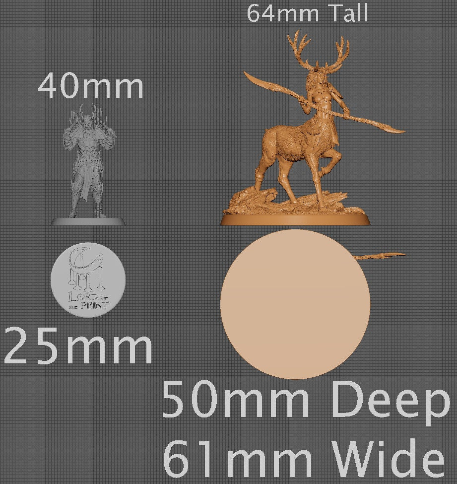 Idares, Dryad Centaur | Aussie 3D Printed Miniatures and Terrain