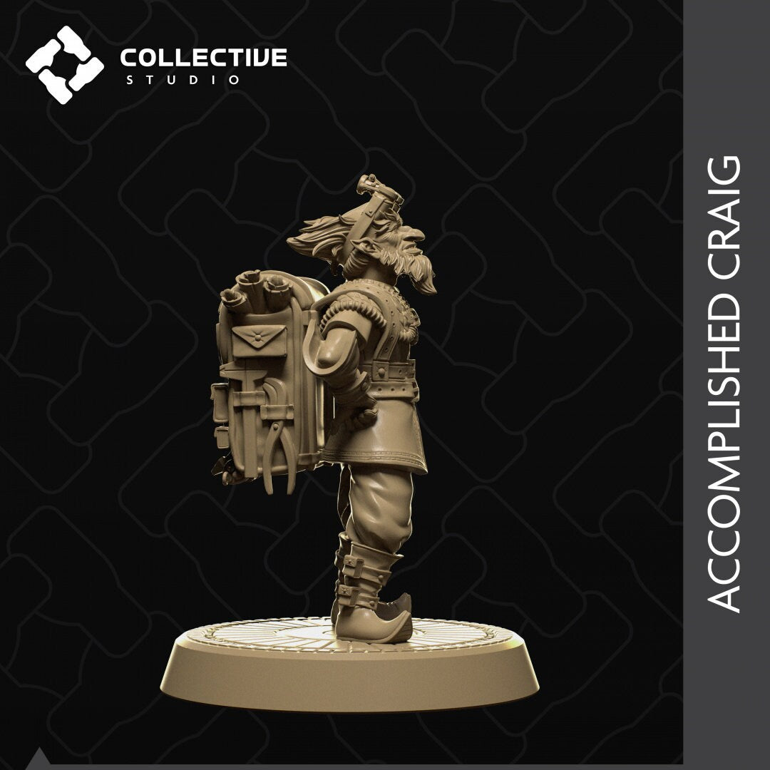 Craig, Gnome, 2 pose options | Aussie 3D Printed Miniatures and Terrain