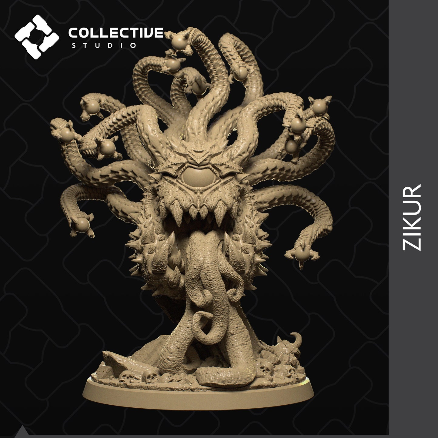 Zikur, Elder Beholder | Aussie 3D Printed Miniatures and Terrain