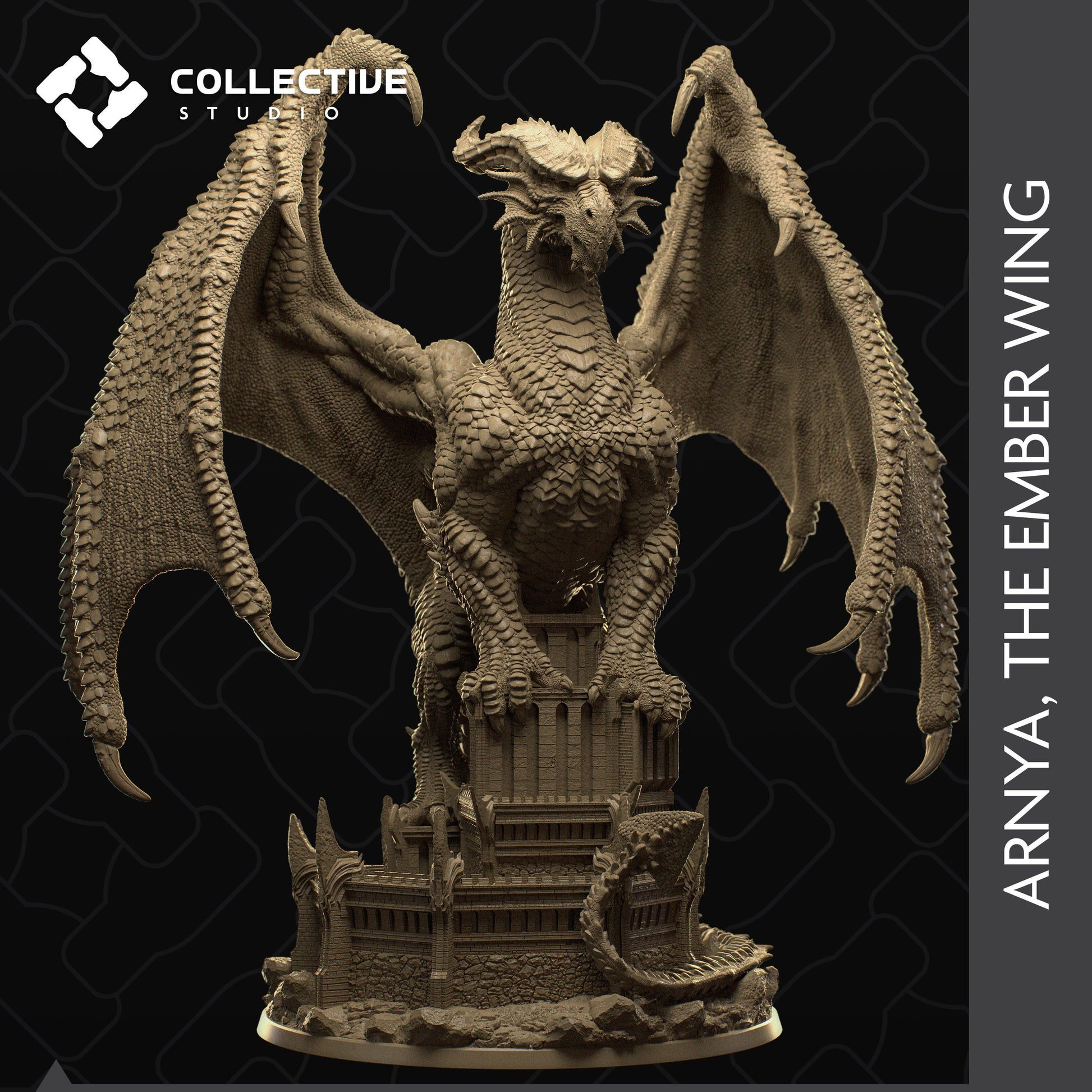 Arnya, Red Dragon | Aussie 3D Printed Miniatures and Terrain