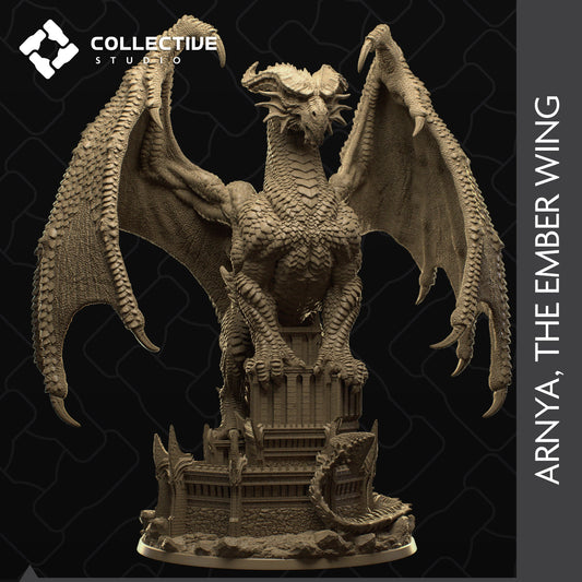 Arnya, Red Dragon | Aussie 3D Printed Miniatures and Terrain