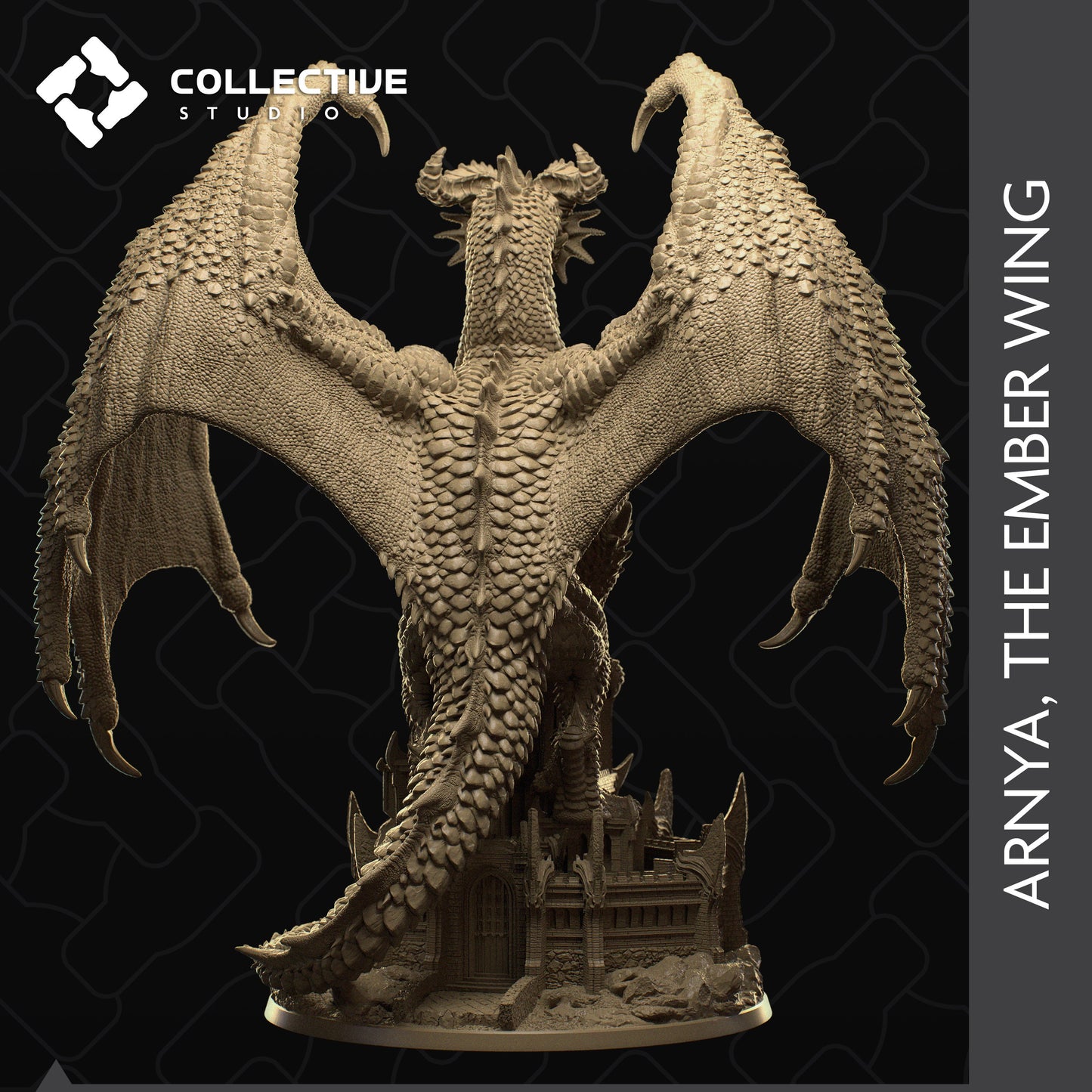 Arnya, Red Dragon | Aussie 3D Printed Miniatures and Terrain
