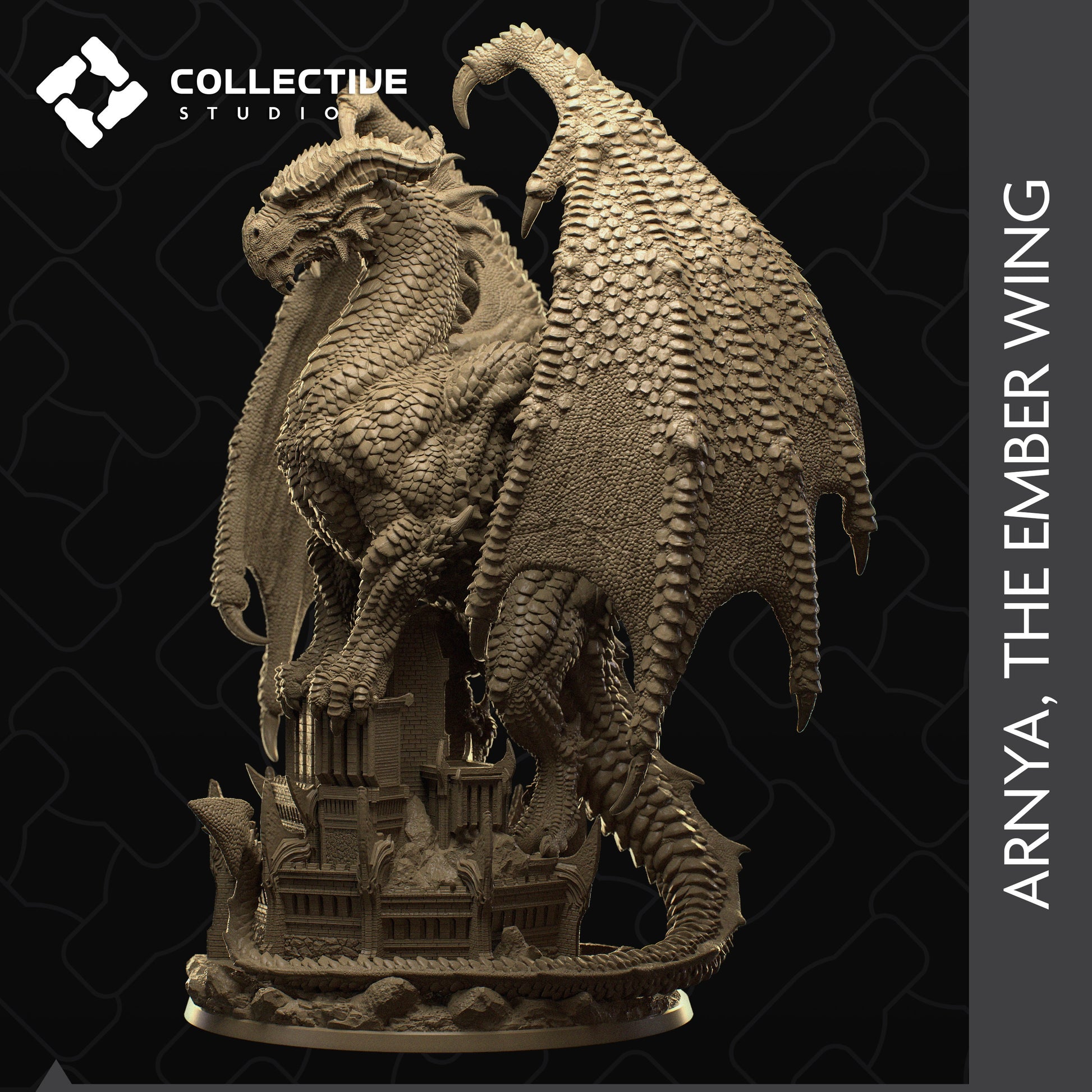 Arnya, Red Dragon | Aussie 3D Printed Miniatures and Terrain