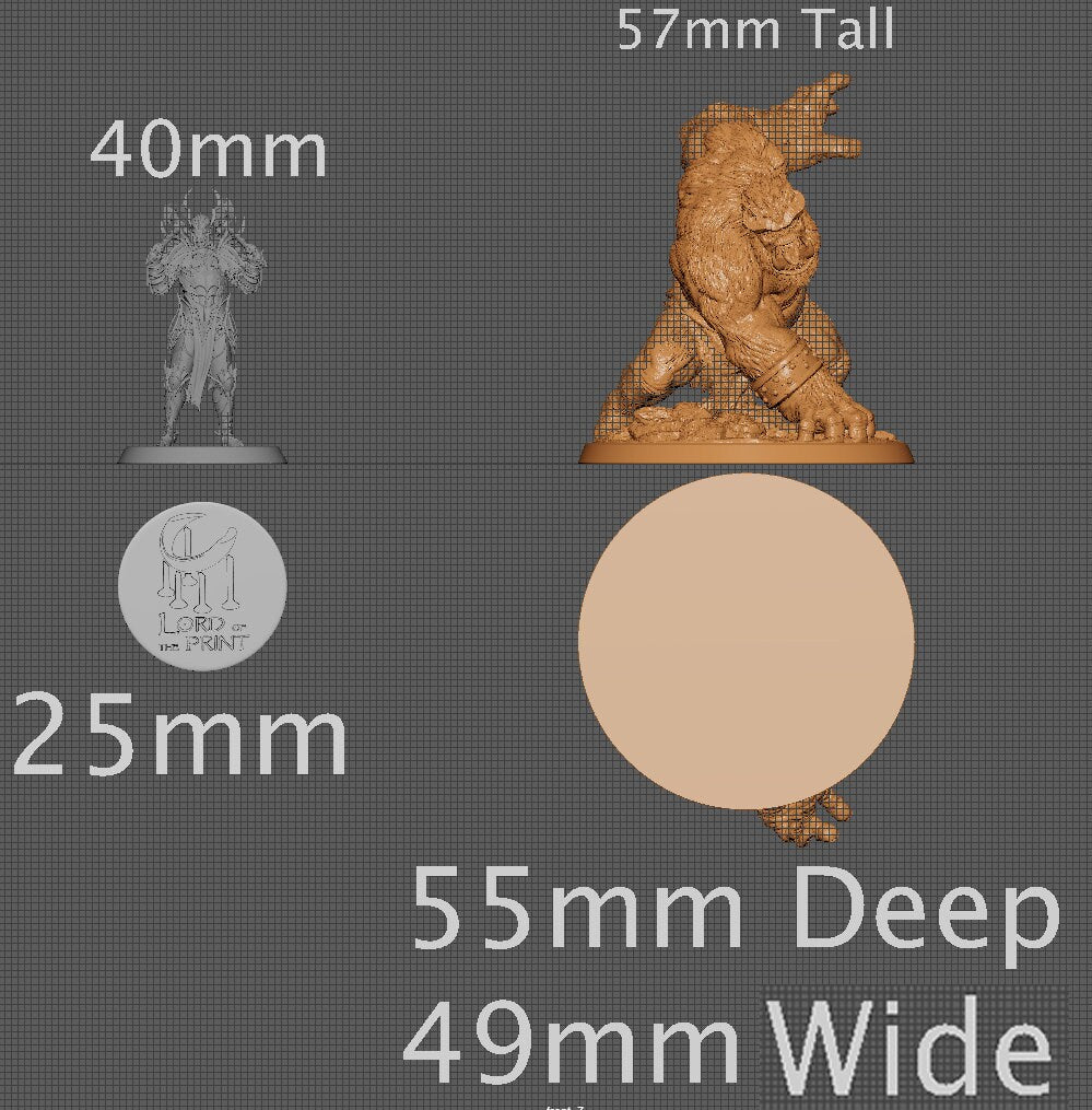 Demon Brute | Aussie 3D Printed Miniatures and Terrain