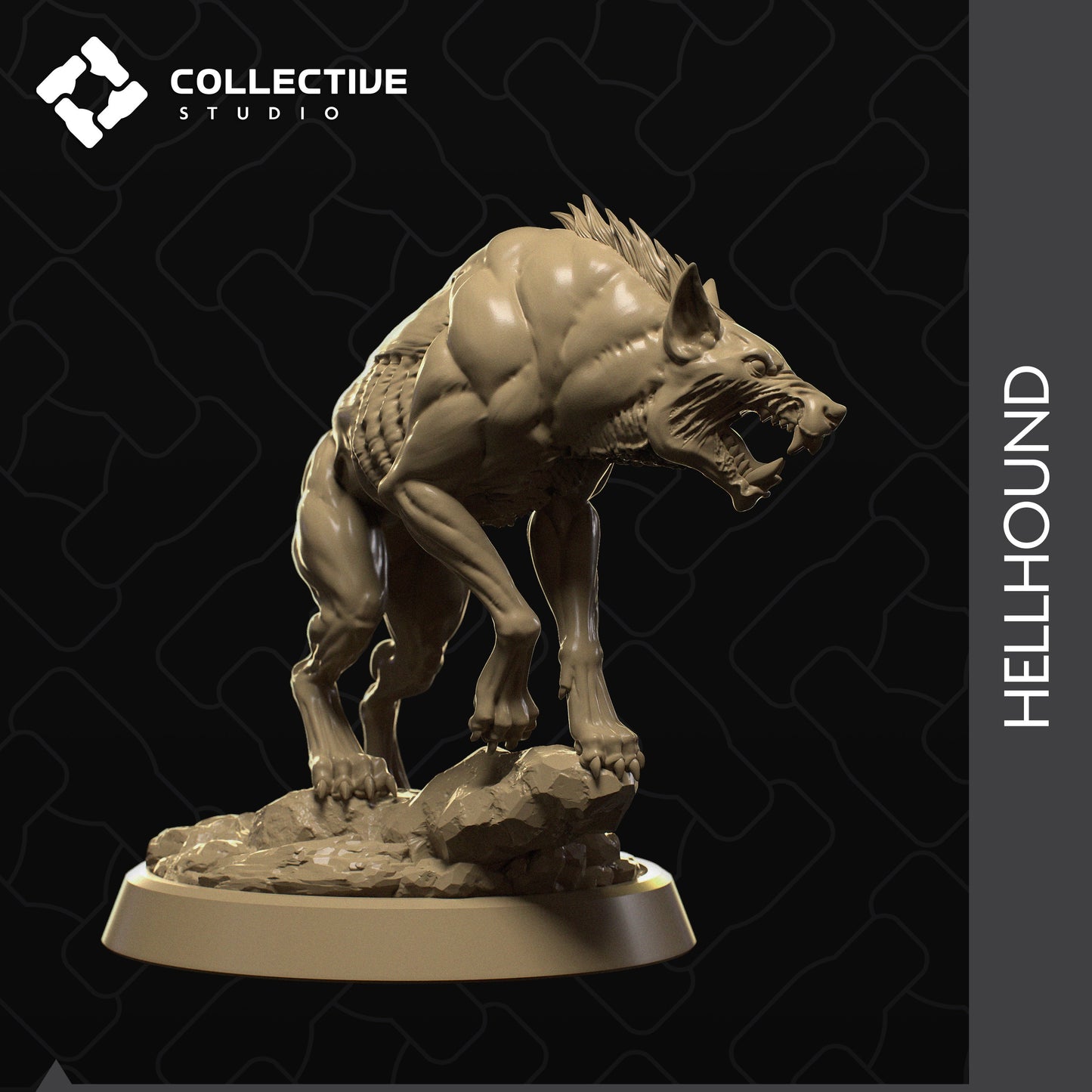Hell Hound | Aussie 3D Printed Miniatures and Terrain