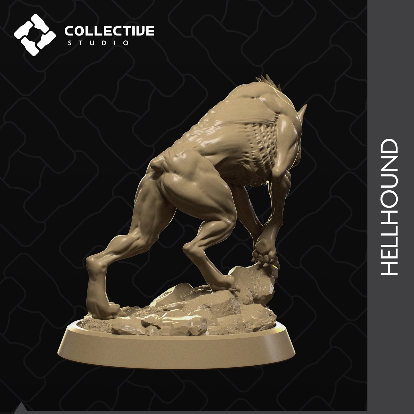 Hell Hound | Aussie 3D Printed Miniatures and Terrain