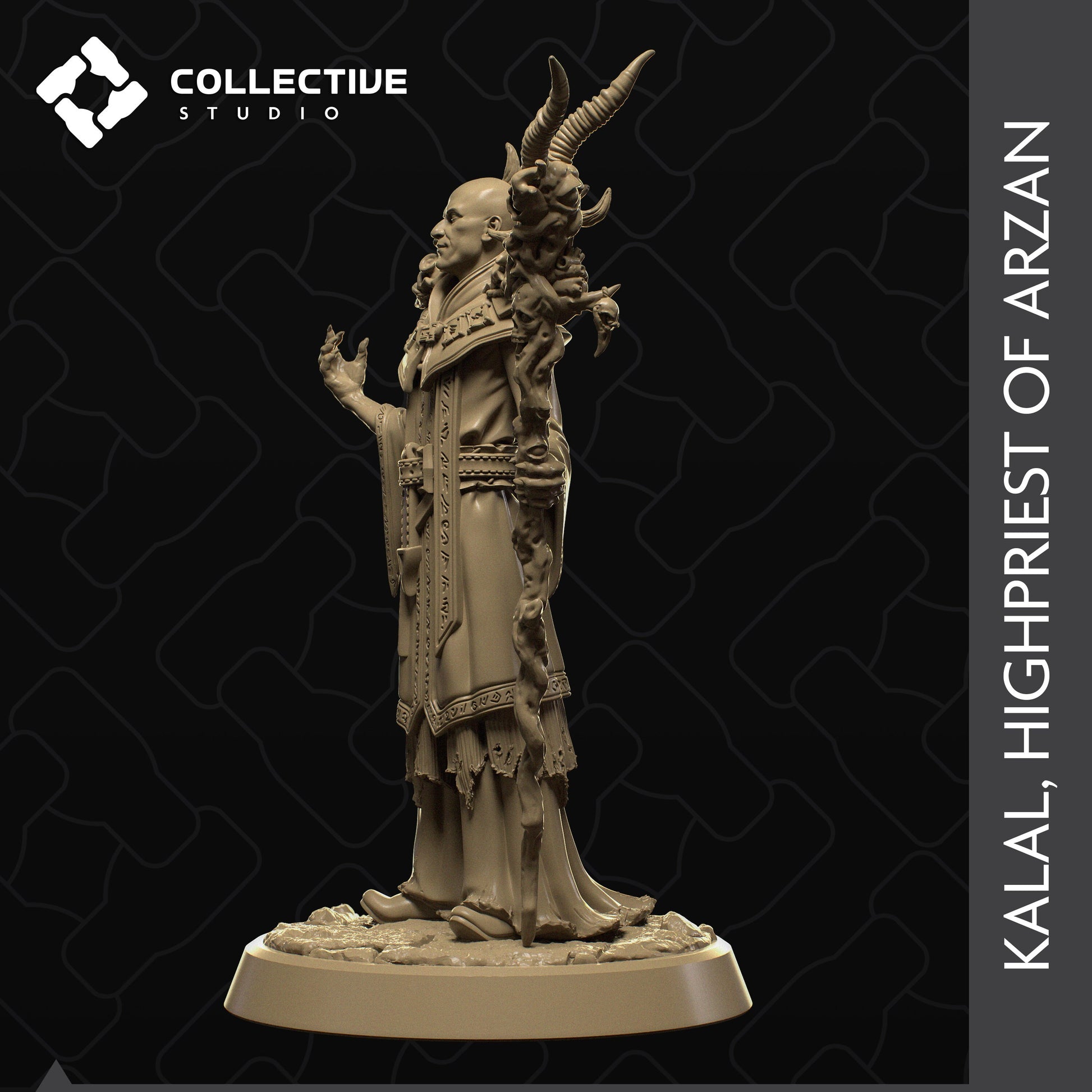 Kalal, The Highpriest | Aussie 3D Printed Miniatures and Terrain