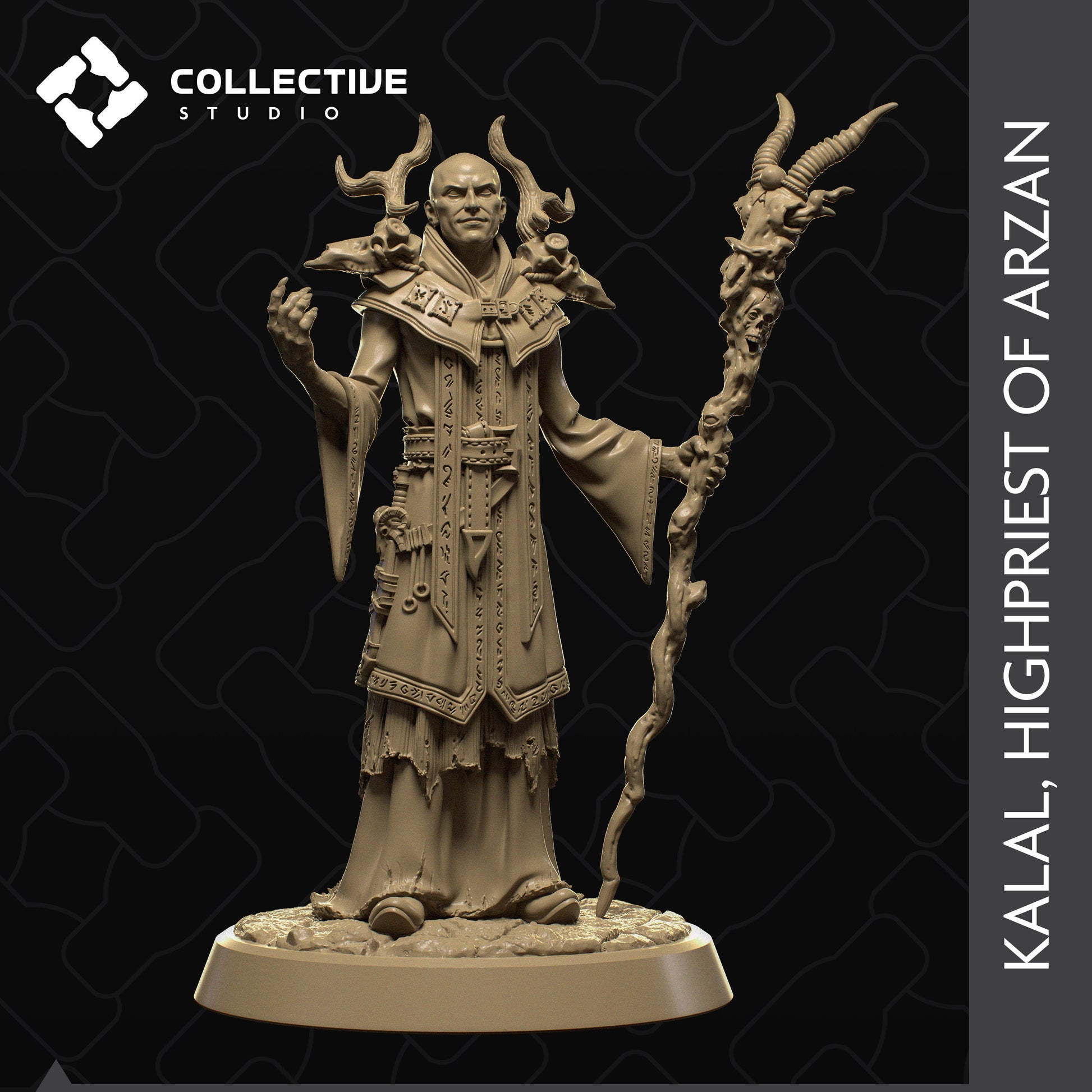 Kalal, The Highpriest | Aussie 3D Printed Miniatures and Terrain