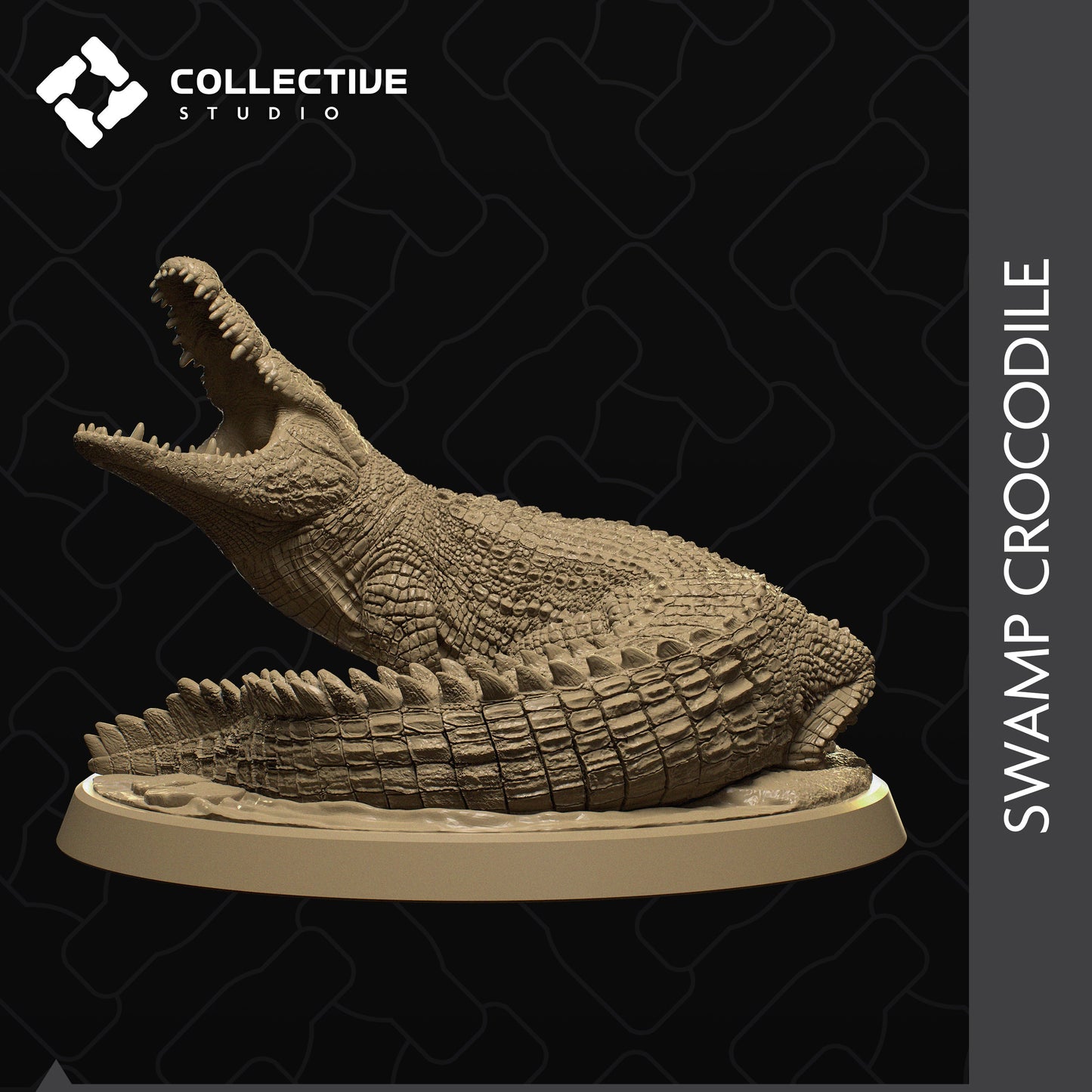 Crocodile | Aussie 3D Printed Miniatures and Terrain