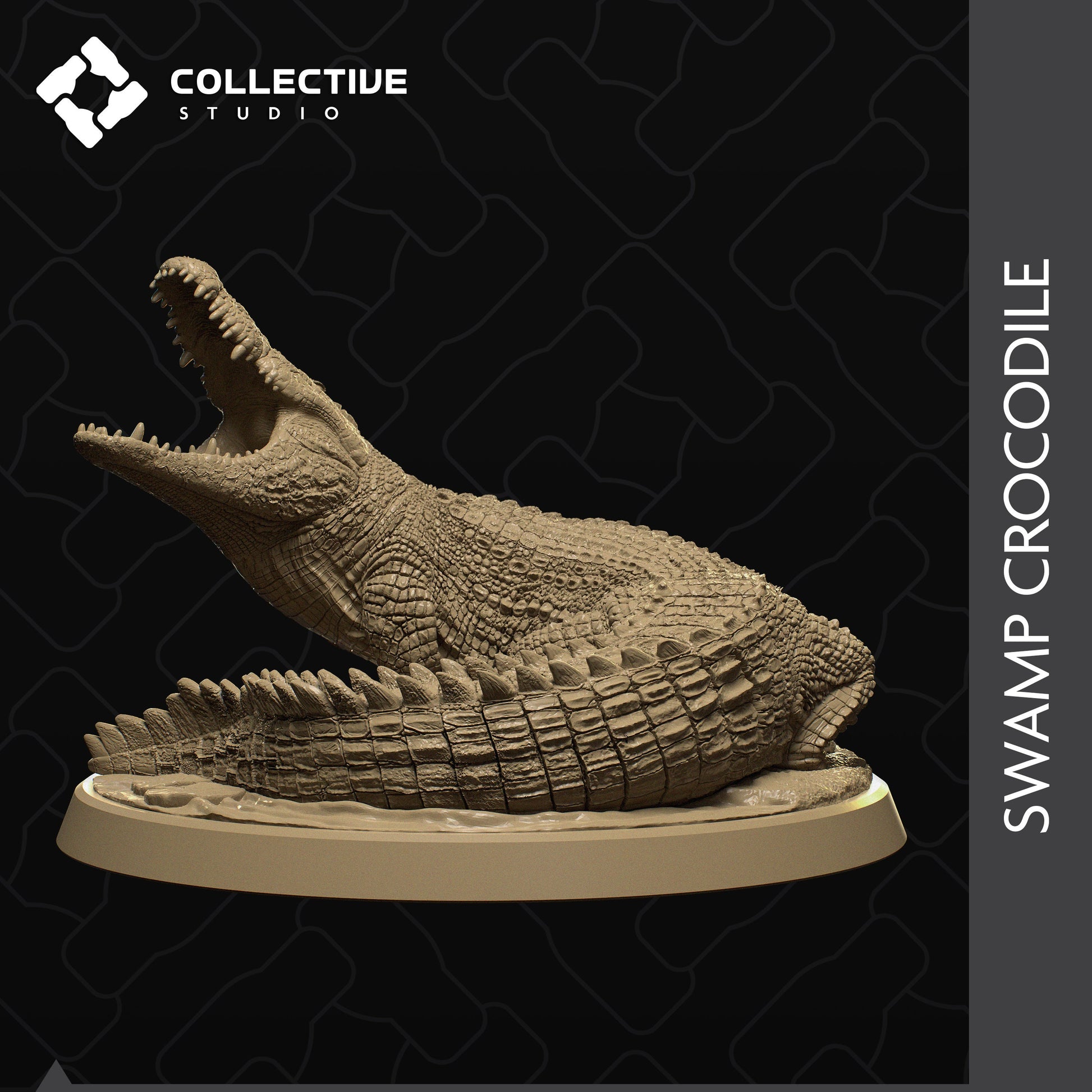 Crocodile | Aussie 3D Printed Miniatures and Terrain