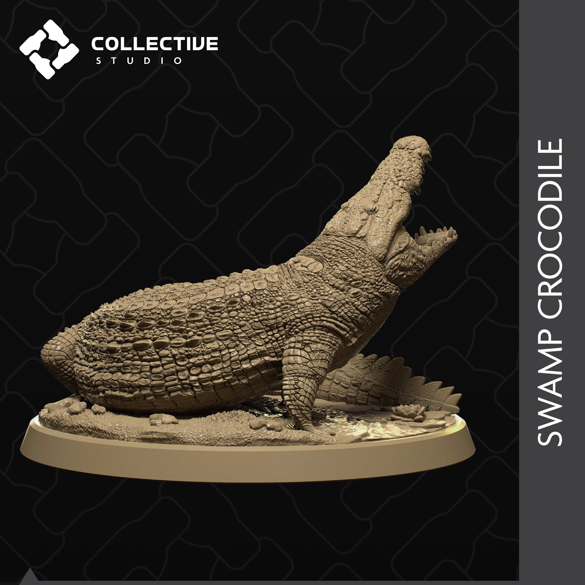 Crocodile | Aussie 3D Printed Miniatures and Terrain
