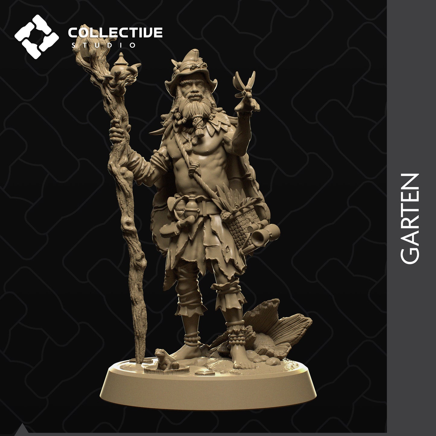 Nivalis the Druid | Aussie 3D Printed Miniatures and Terrain