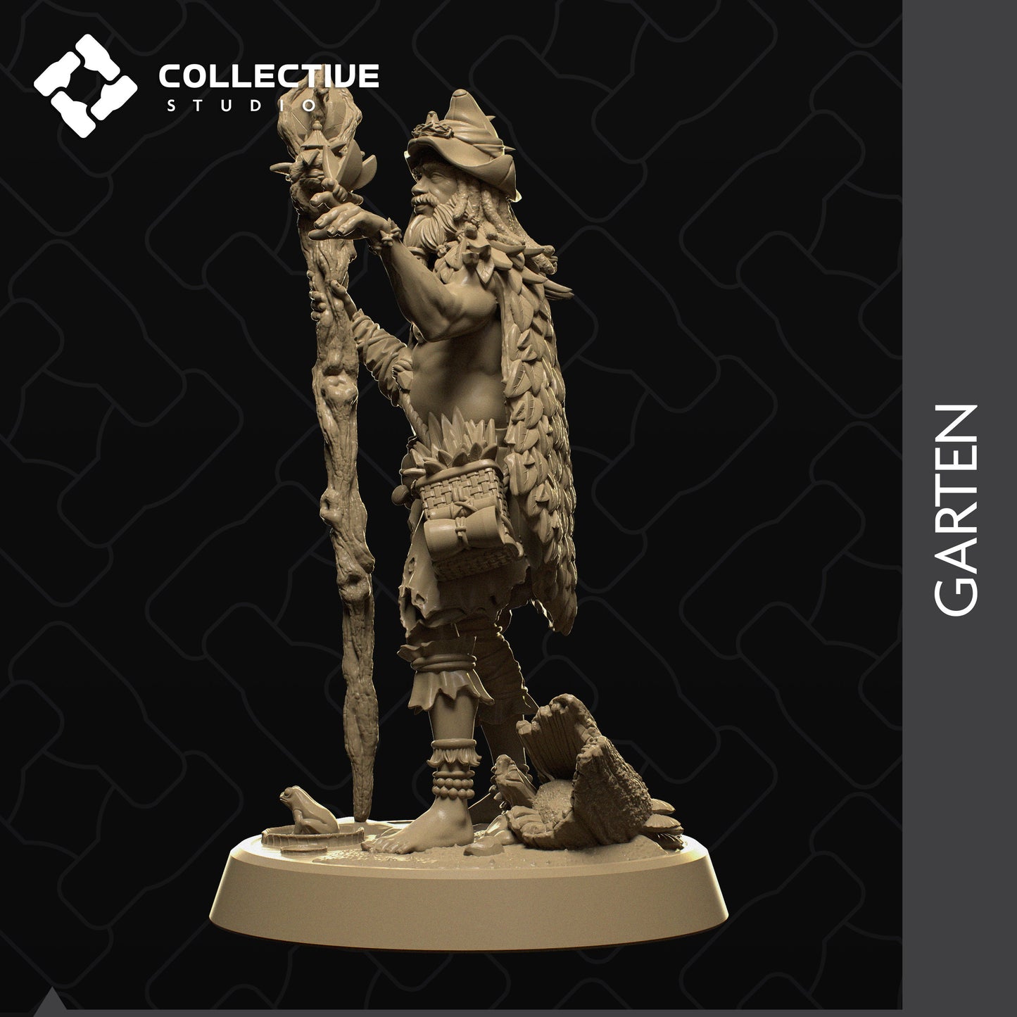 Nivalis the Druid | Aussie 3D Printed Miniatures and Terrain