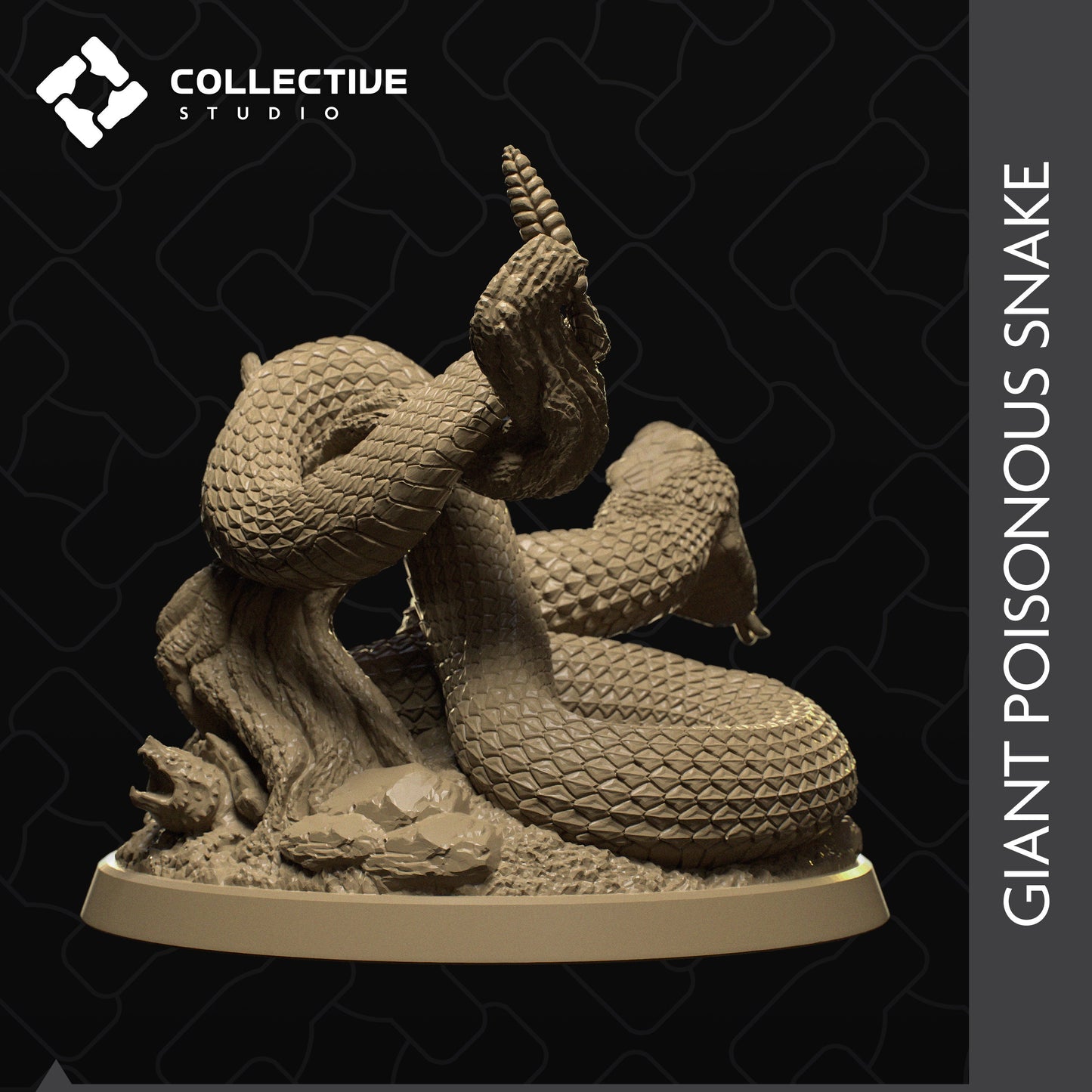 Snake | Aussie 3D Printed Miniatures and Terrain