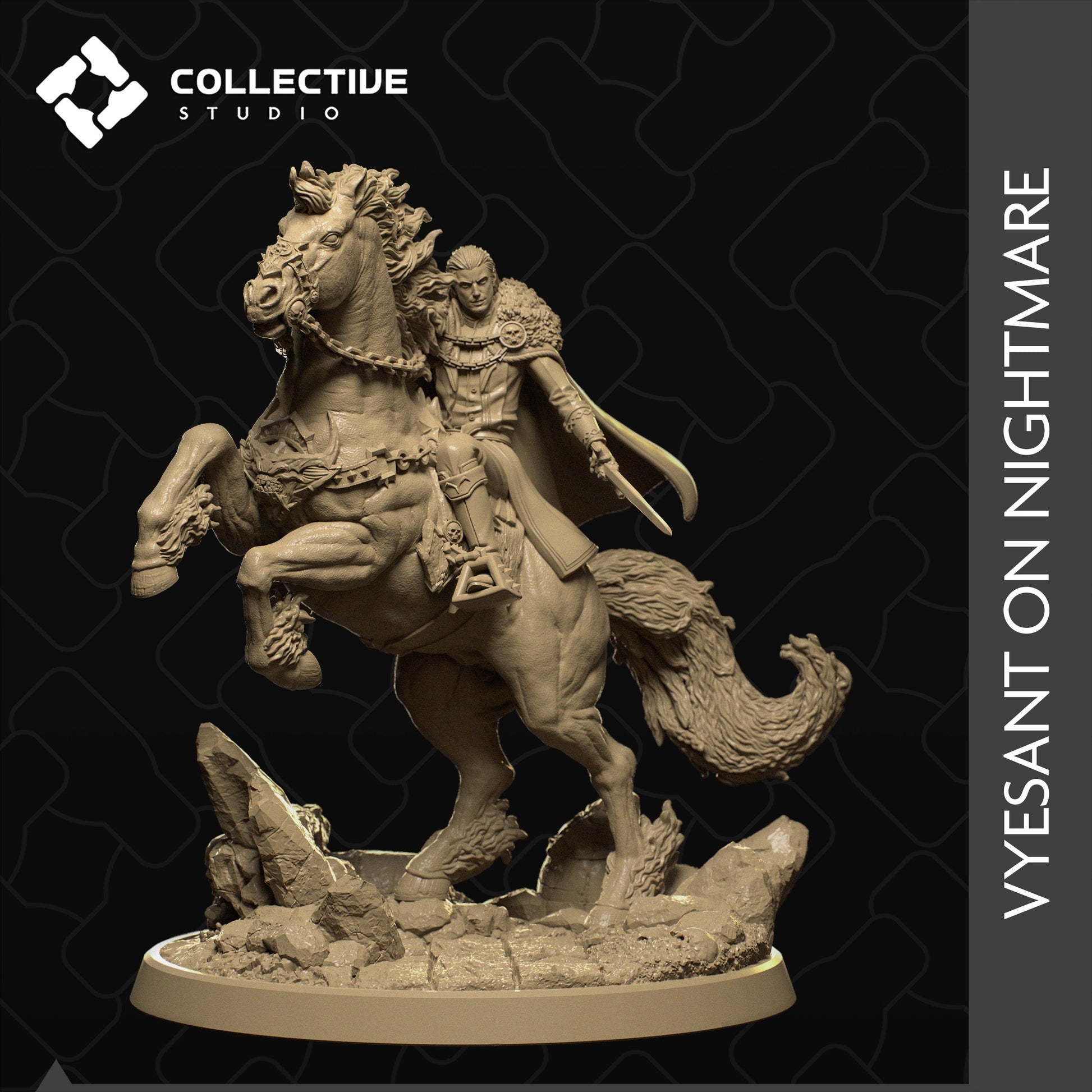 Vyesent on his Nightmare | Aussie 3D Printed Miniatures and Terrain