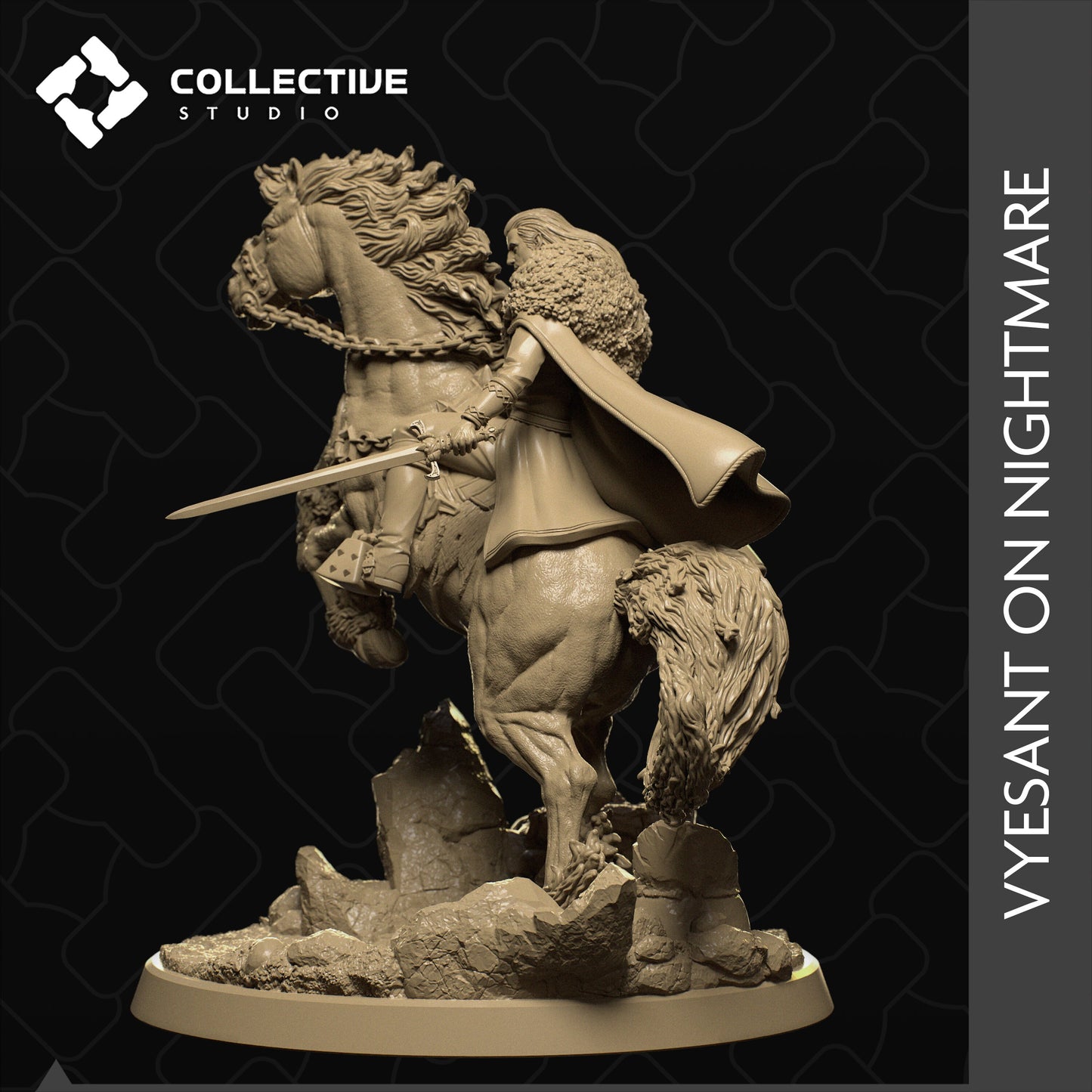 Vyesent on his Nightmare | Aussie 3D Printed Miniatures and Terrain