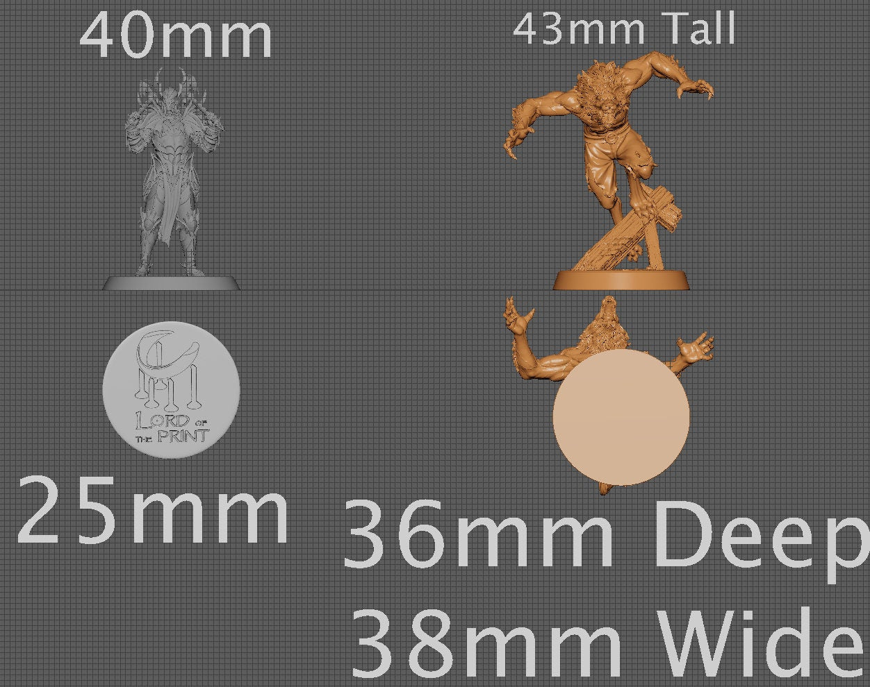 Werewolf | Aussie 3D Printed Miniatures and Terrain