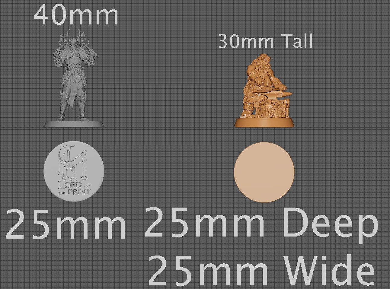 Dwarf Blacksmith | Aussie 3D Printed Miniatures and Terrain